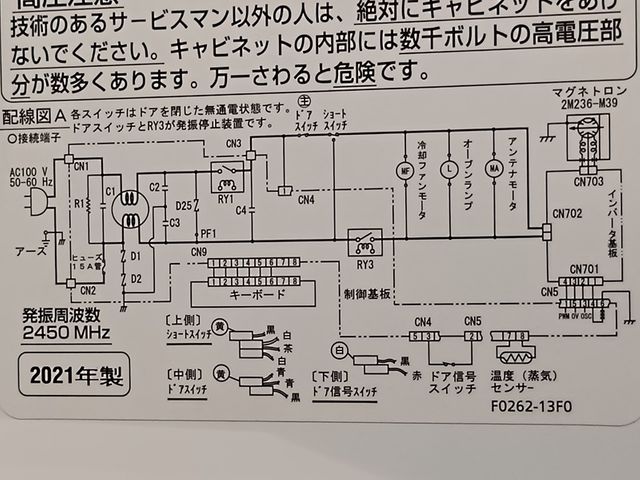 内部は高電圧