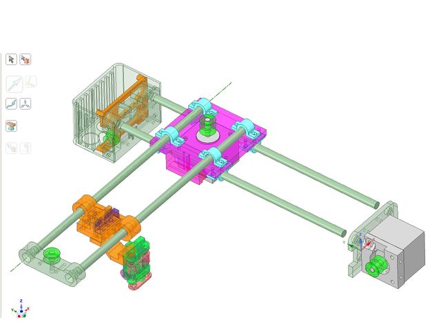 ペンプロッタ全体構造
