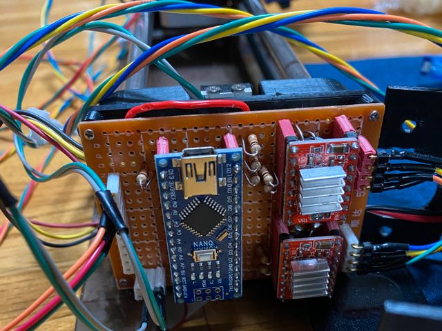 回路基板 Arduino Nanoとモータードライバ