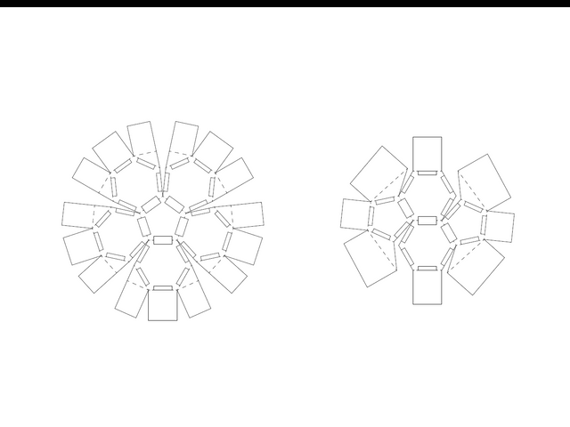 組み立て治具ペーパクラフト型紙