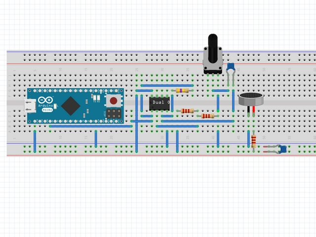 ArduinoProMicroとマイクの配線