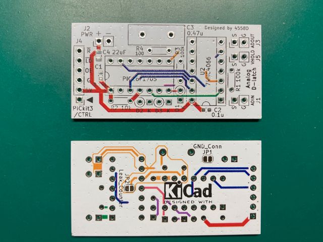 作成したUV印刷基板