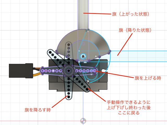 モーターでも手でも動かせる工夫
