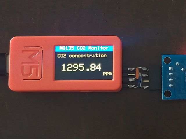 CO2濃度の測定結果