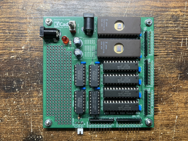 部品を実装した様子