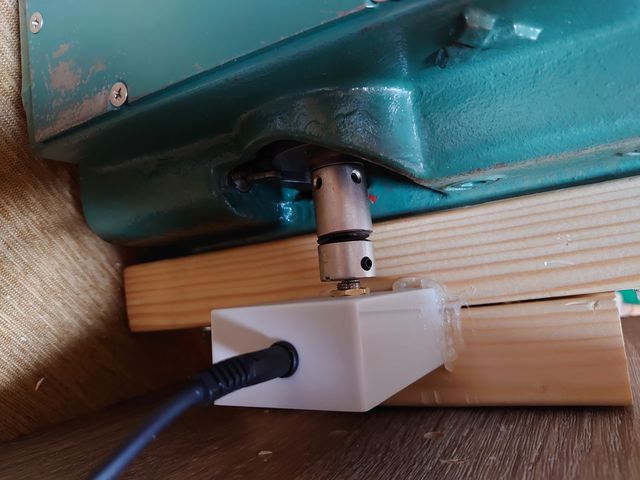 取り付けが完了した様子