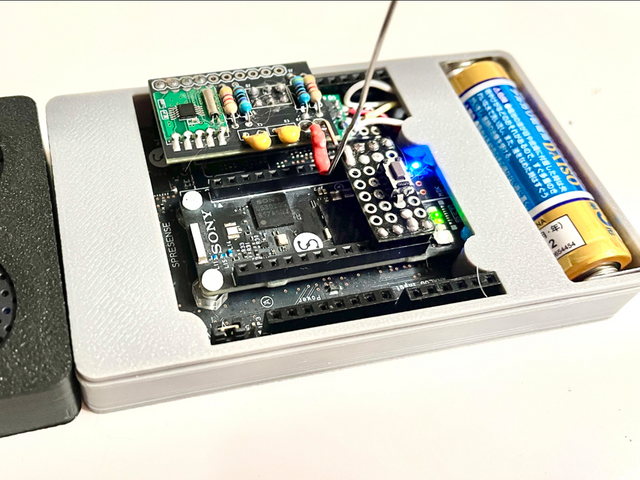 単三電池1本で動くFMラジオ