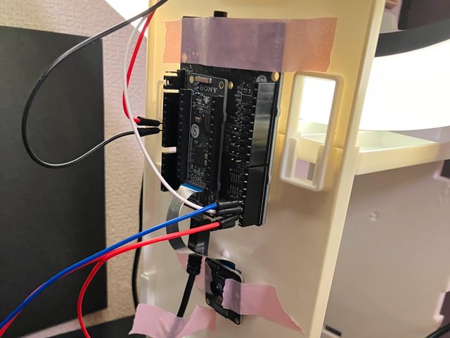 水槽前に仮設置したハードウェア