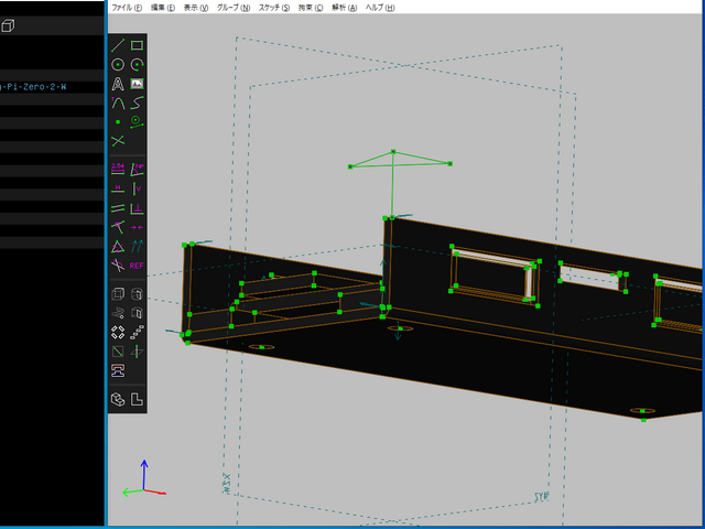 ざっくりと線分を配置
