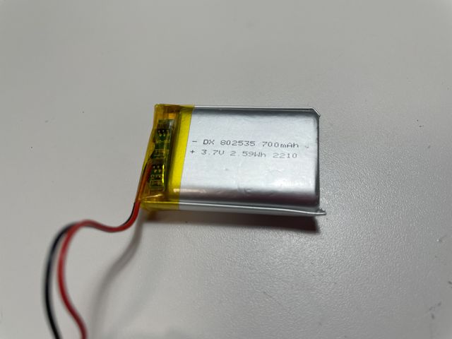 リチウムイオンバッテリ 700mAh