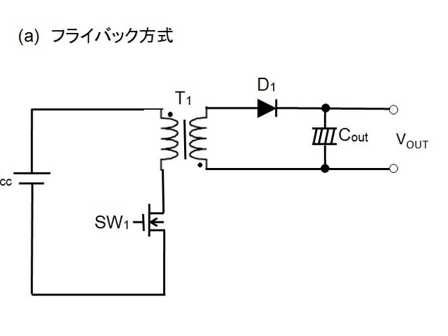 フライバックコンバータ