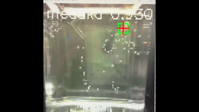 リアルタイム座標特定プログラムの検証画面GIF（4倍速）