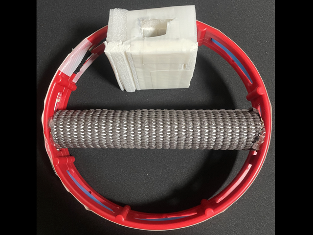 SpresenseとLED、チャクラムの合体形