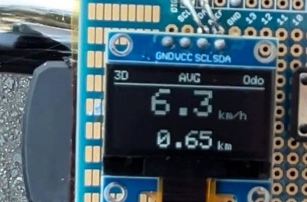 平均速度&総走行距離の画面