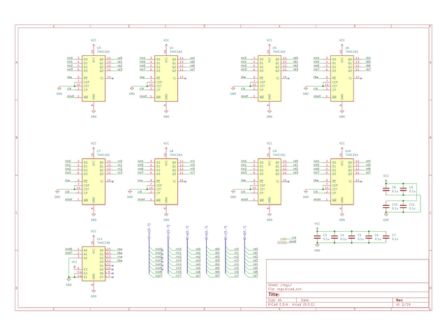CalicoCPU 回路図 レジスタ