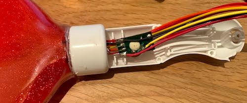 ステッキの配線