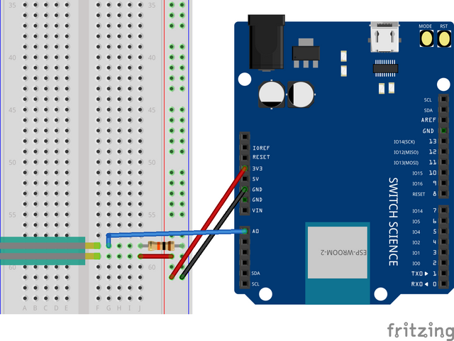 圧力センサーを組み込んだ回路