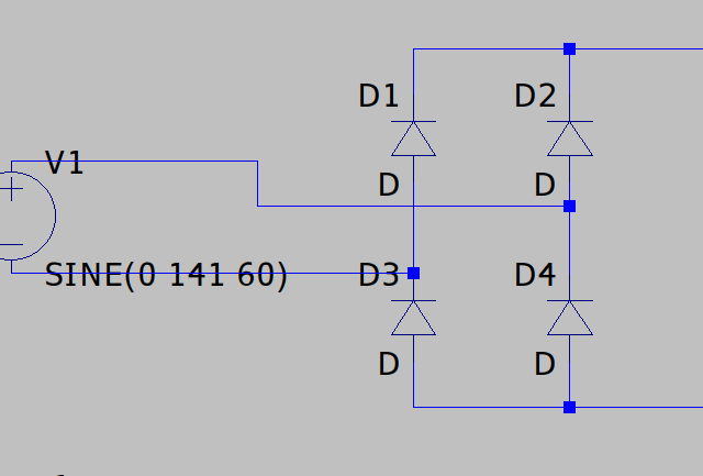 全波整流回路(抵抗負荷)