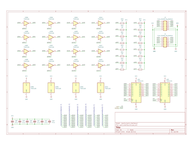 CalicoCPU 回路図 入出力