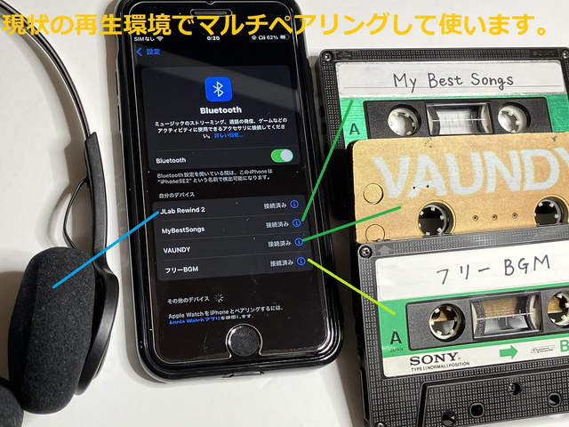 音源はスマホ