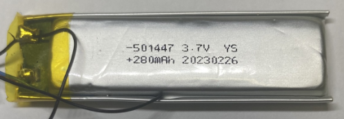 280mAh, 3.7V