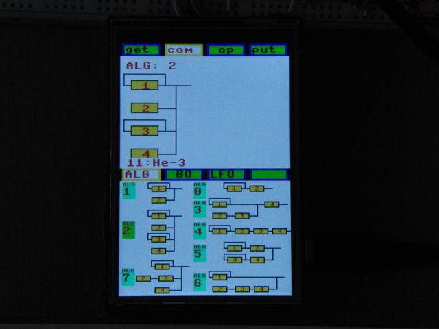 ALG（Algorithm）選択画面