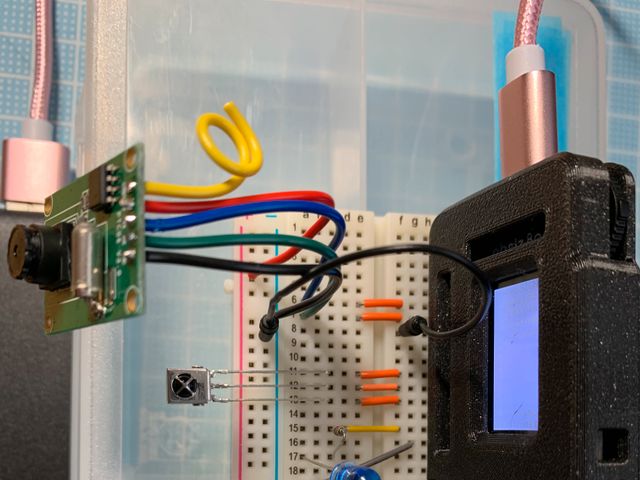 回路拡大　黄色の線はNTSC信号(未使用)