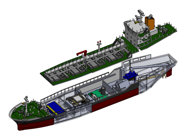 船体の分割構造