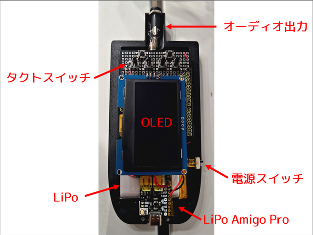 筐体へのパーツ配置