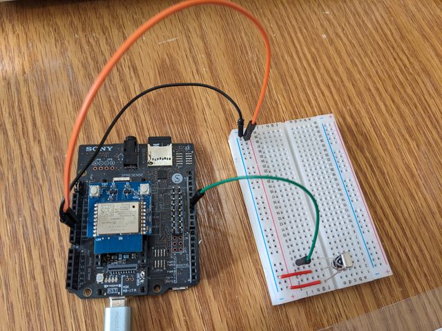赤外線受信をブレッドボードで確認