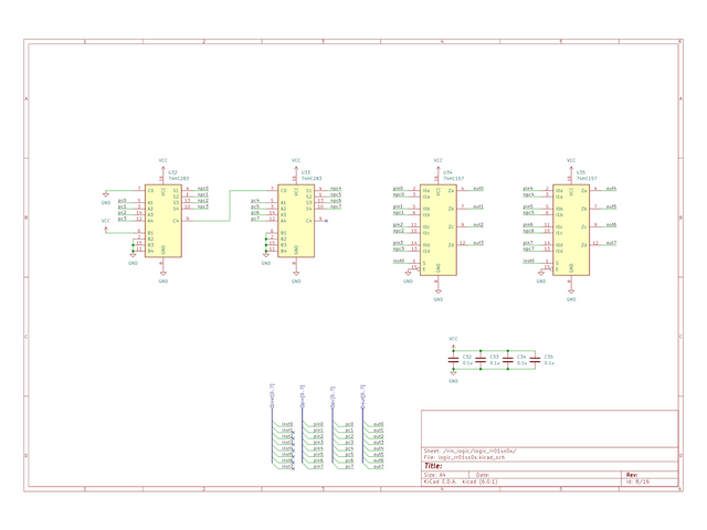 CalicoCPU 回路図 入出力・分岐