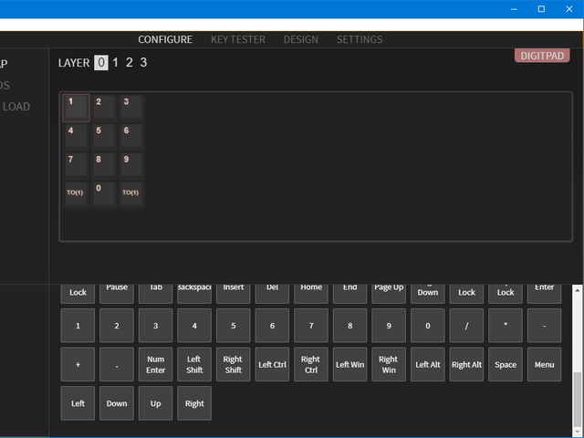 キーの割り当て