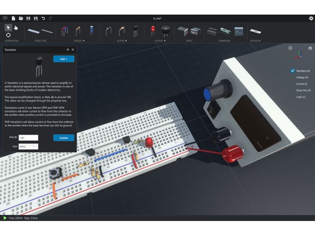 CRUMB Circuit Simulator で組んだ回路