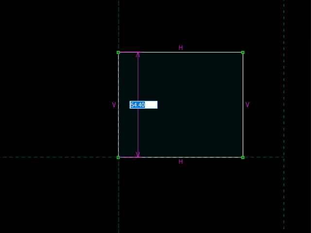 拘束の寸法を入力する