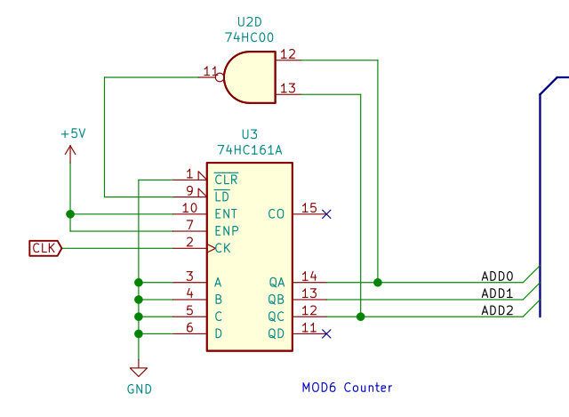 6進カウンタ回路