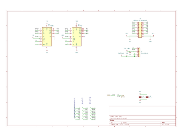 CalicoCPU 回路図 命令フェッチ