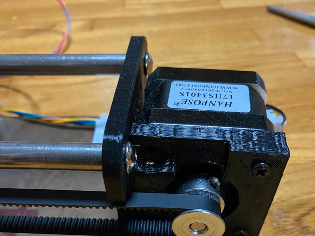 X軸モーター取り付け部