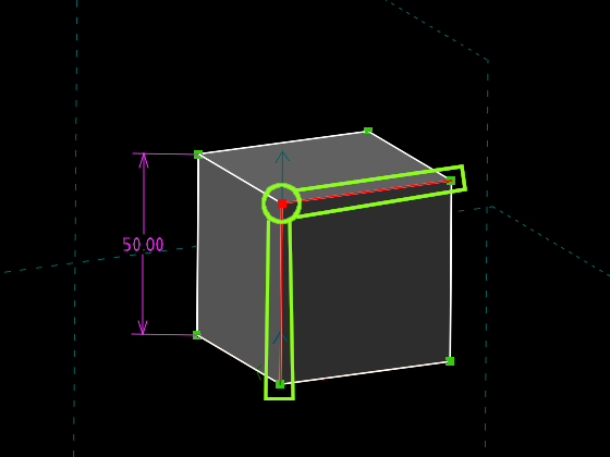 平面を指定するオブジェクトを選択する