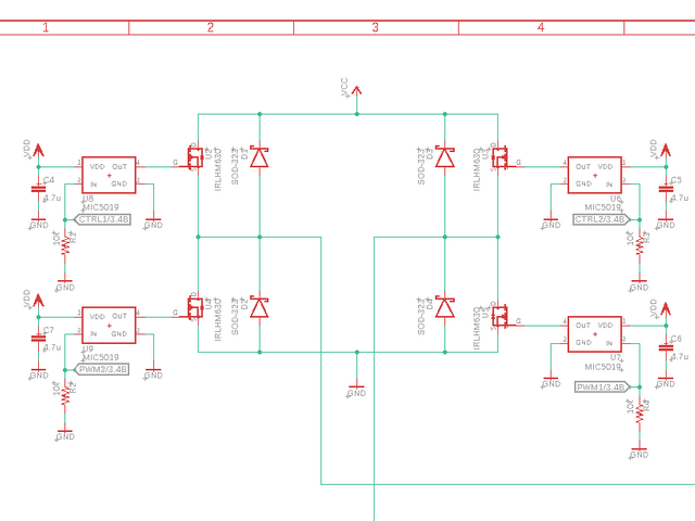 モータードライバ部回路図