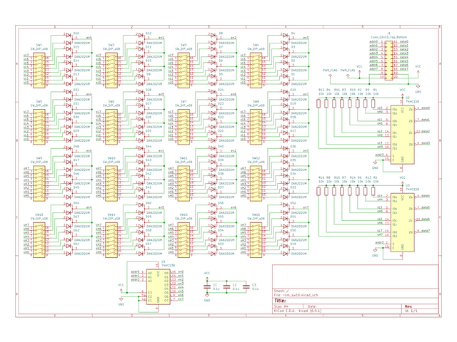16-Octet Switch ROM Board 回路図