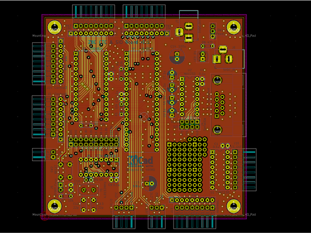 作成したPCBパターン
