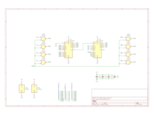 CalicoCPU 回路図 定数加算・代入