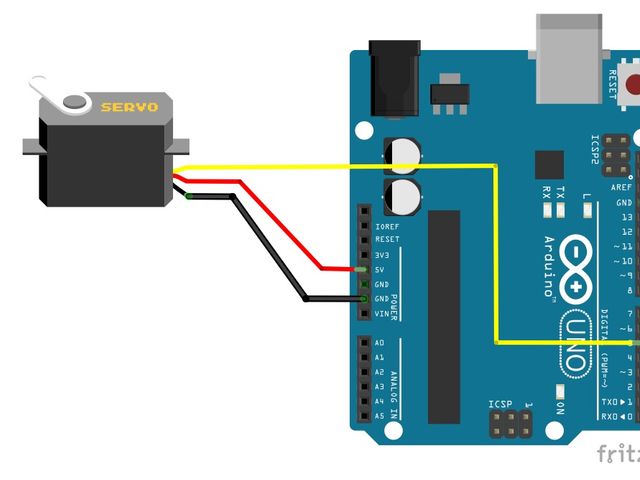 テスト用サーボ接続図