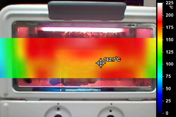 サーモグラフィで見たところ