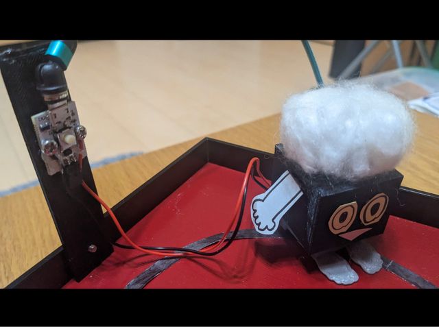 ソレノイド制御基板を支える治具