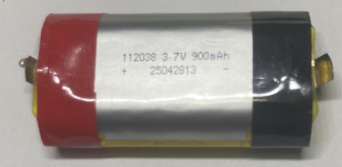 900mAh, 3.7V