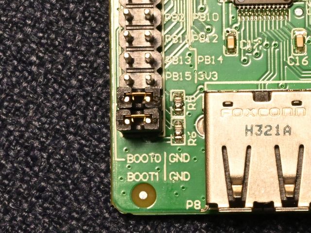 CH32V203EVT-R0ボードはBOOTピンがピンヘッダとして取り出してある