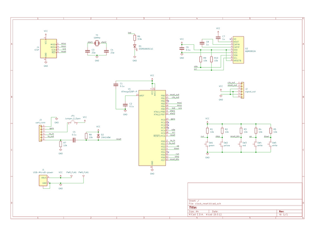 Clock & Reset Board 回路図